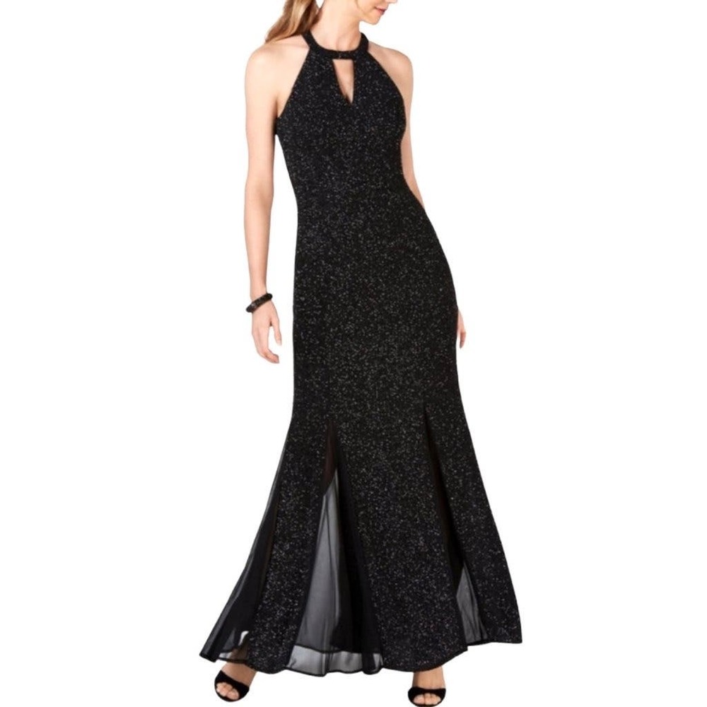 Nightway Long Glitter Formal Dress